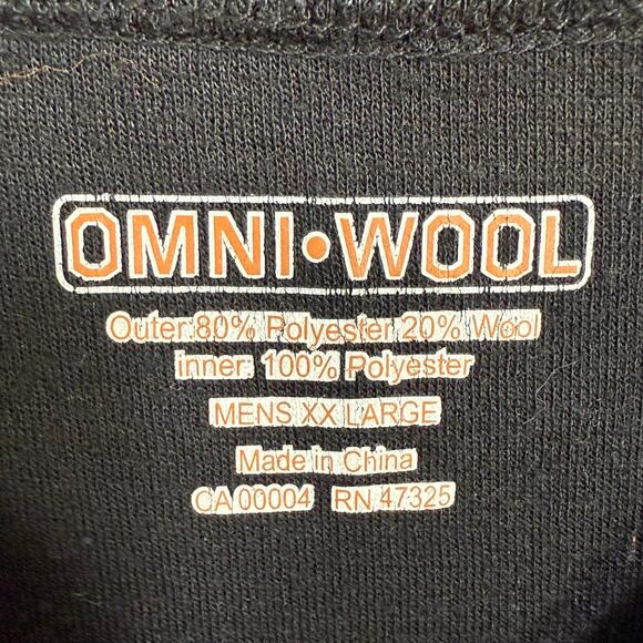 Omni-Wool Baselayer Shirt Size XXL Wool Blend Crew Neck Long Sleeve Pullover - Picture 6 of 14